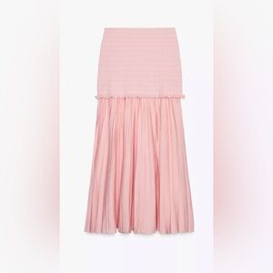 Zara Soft Pink A-Line Skirt